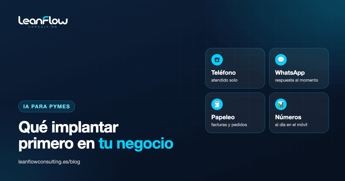 IA para pymes y pequeños negocios: qué implantar primero